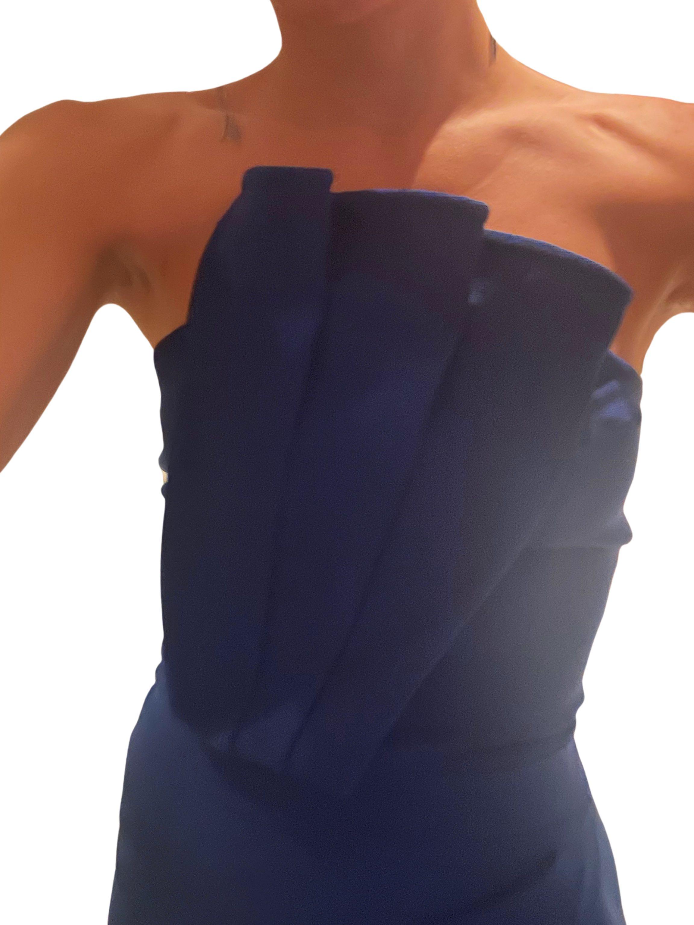 Vestido azul invitada bdba — foto 4 de 5