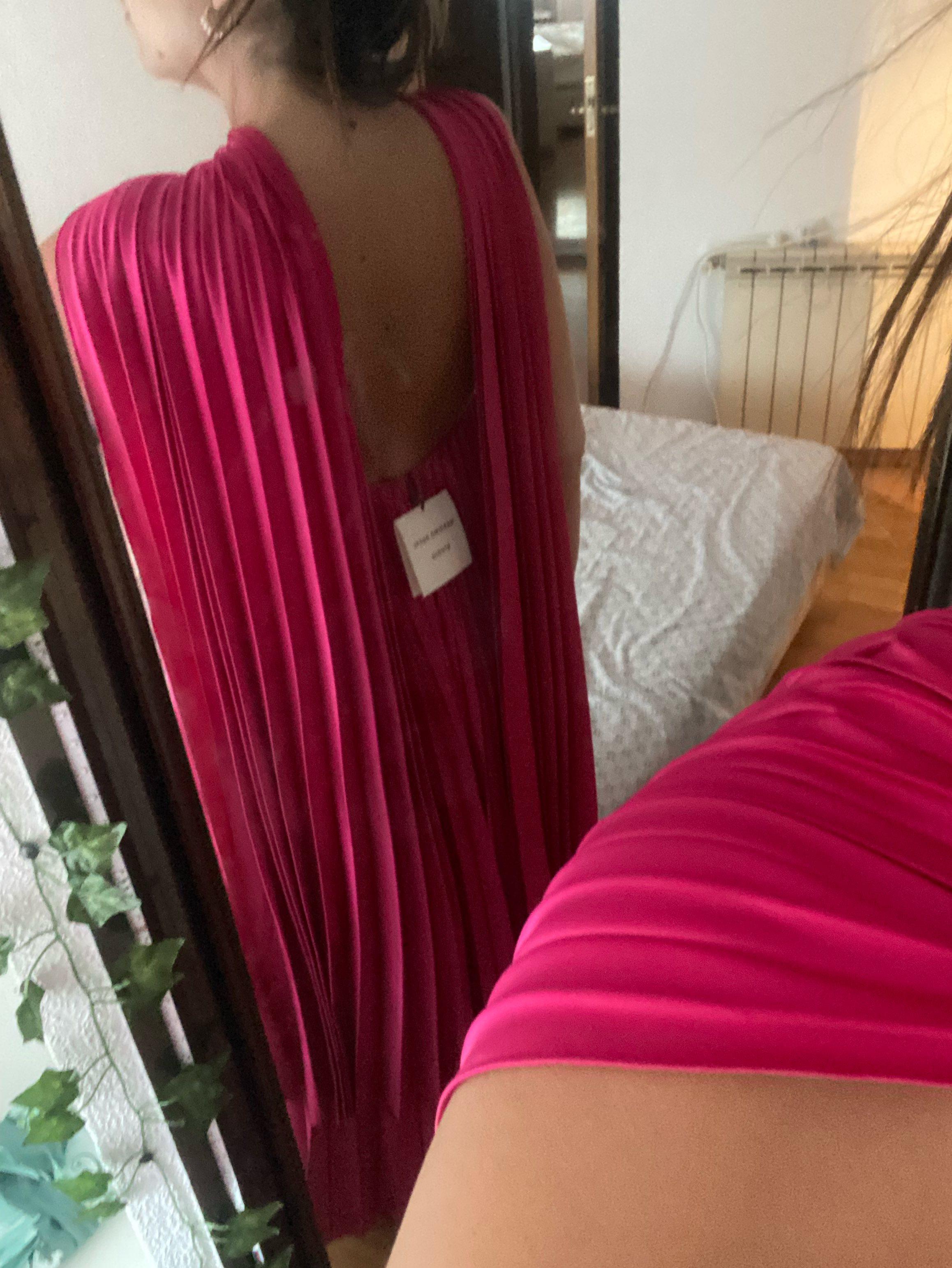 vestido fucsia Massimo Dutti — foto 2 de 4