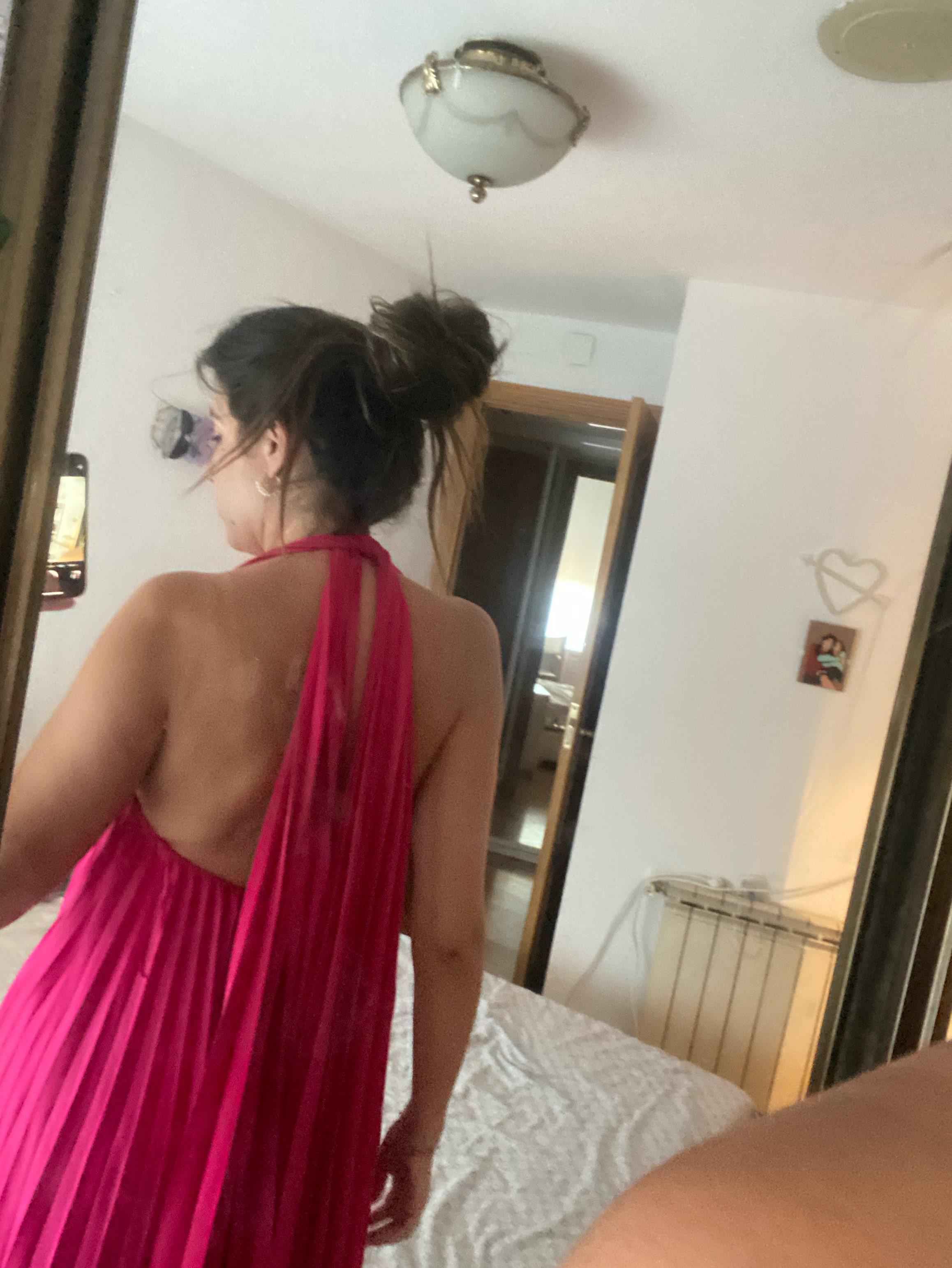 vestido fucsia Massimo Dutti — foto 3 de 4