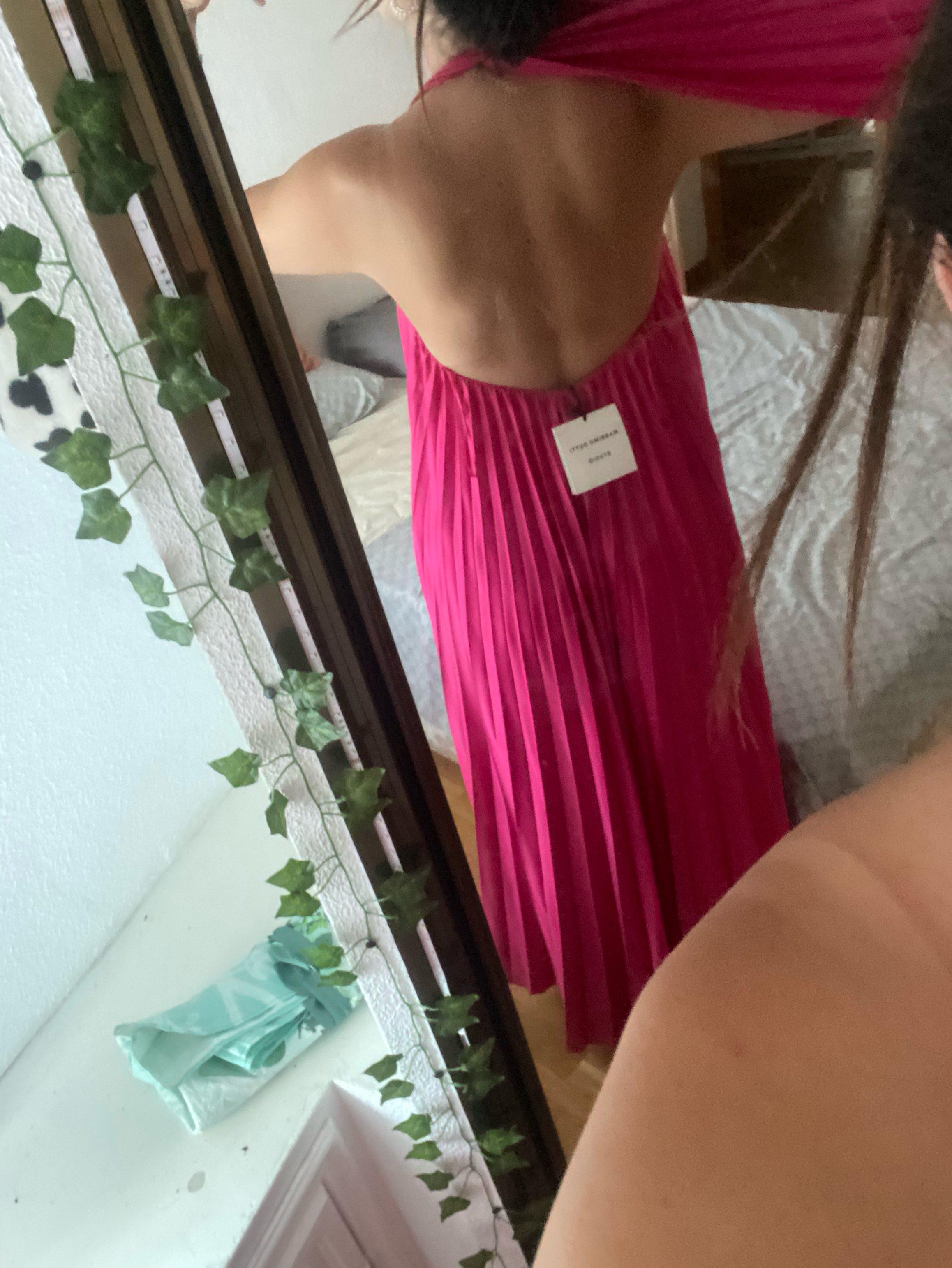 vestido fucsia Massimo Dutti — foto 4 de 4