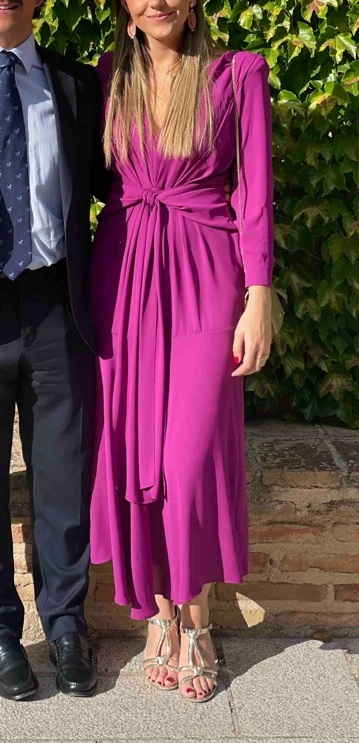 Vestido de boda color buganvilla Cardié — foto 2 de 4