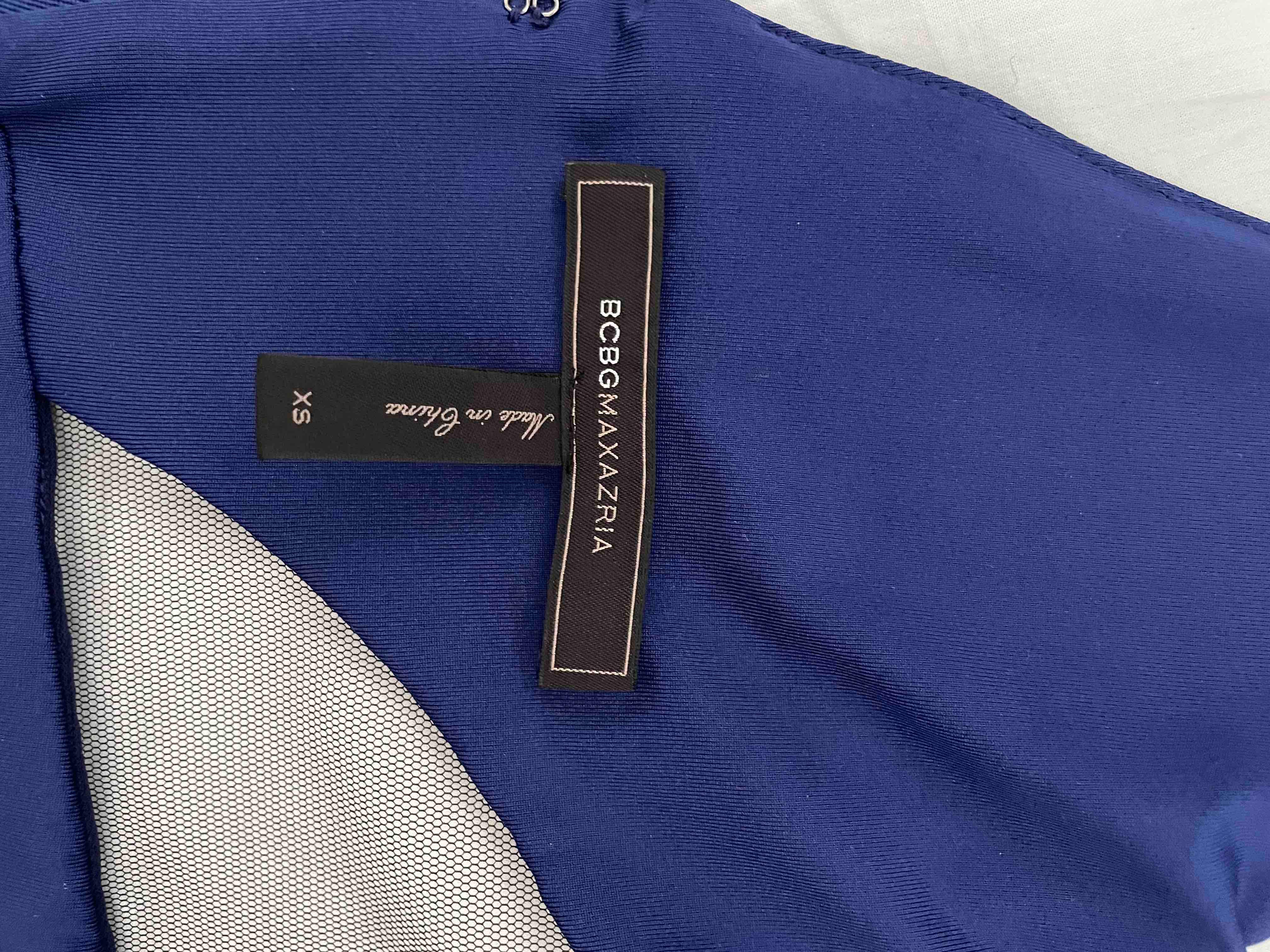 Vestido Azul con trasparencias Bcbg Max Azria — foto 5 de 6