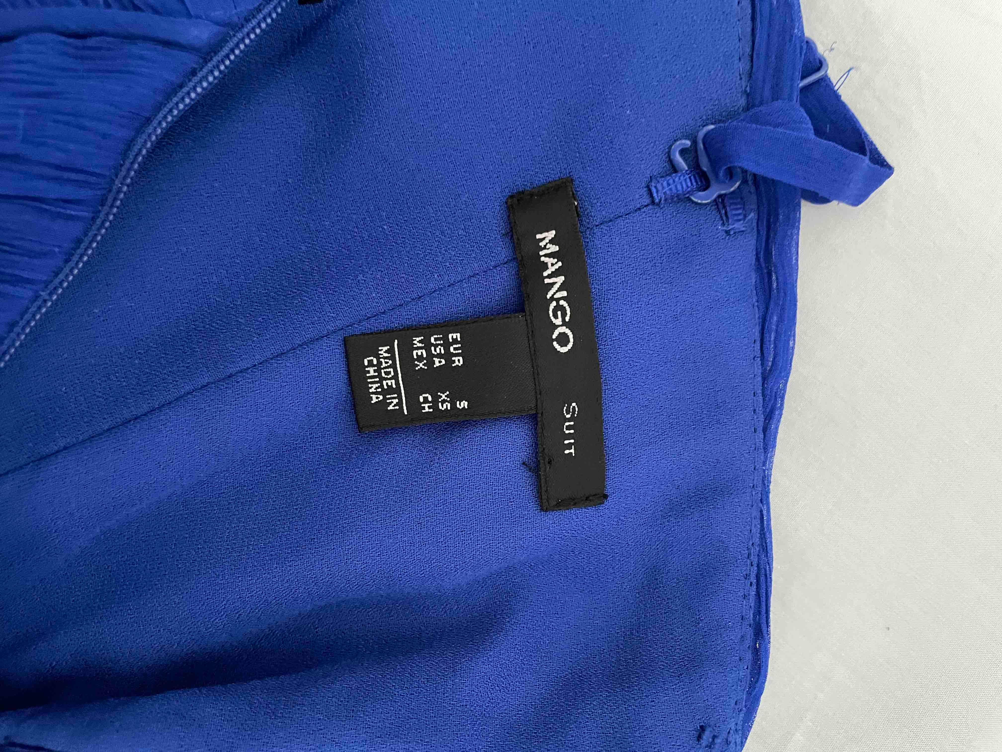 Vestido azul electrónico y largo MANGO — foto 5 de 5