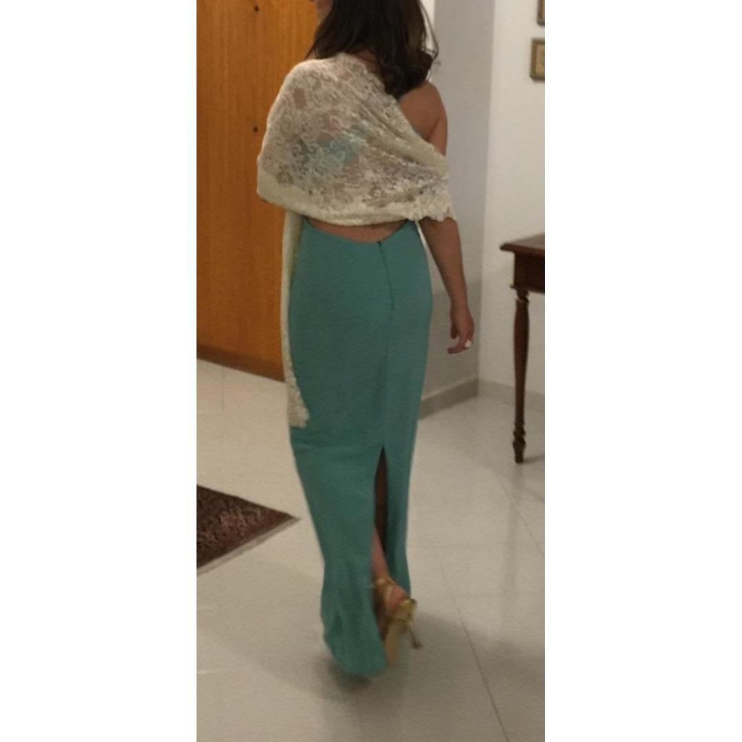 Vestido largo Lady Pipa verde agua — foto 3 de 4