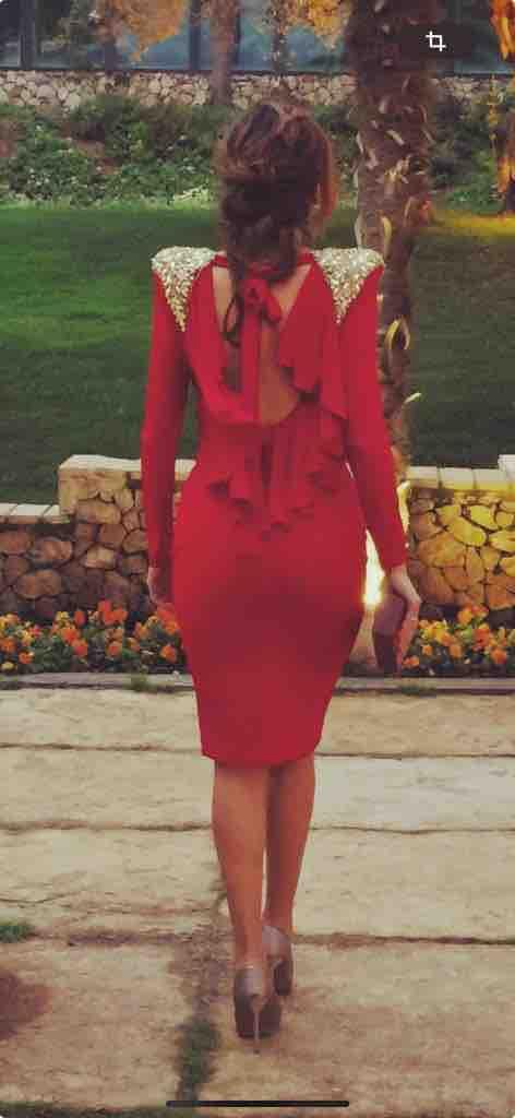Vestido midi rojo de “Color Nude Collection” Rojo Colour Nude — foto 1 de 3