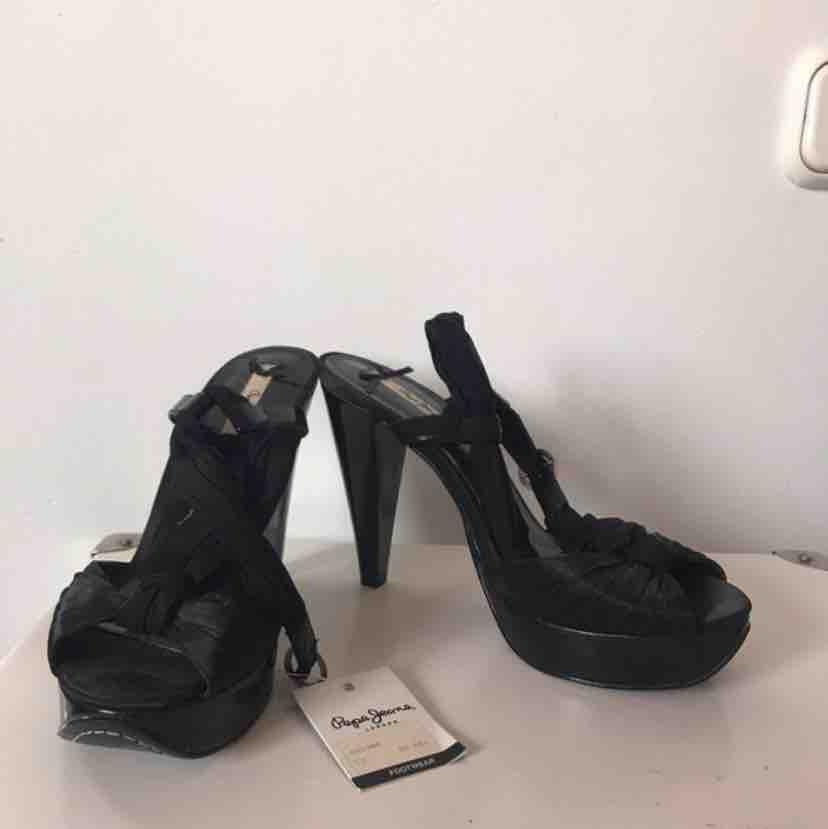 Sandalias tacón negras Pepe Jeans — foto 3 de 3