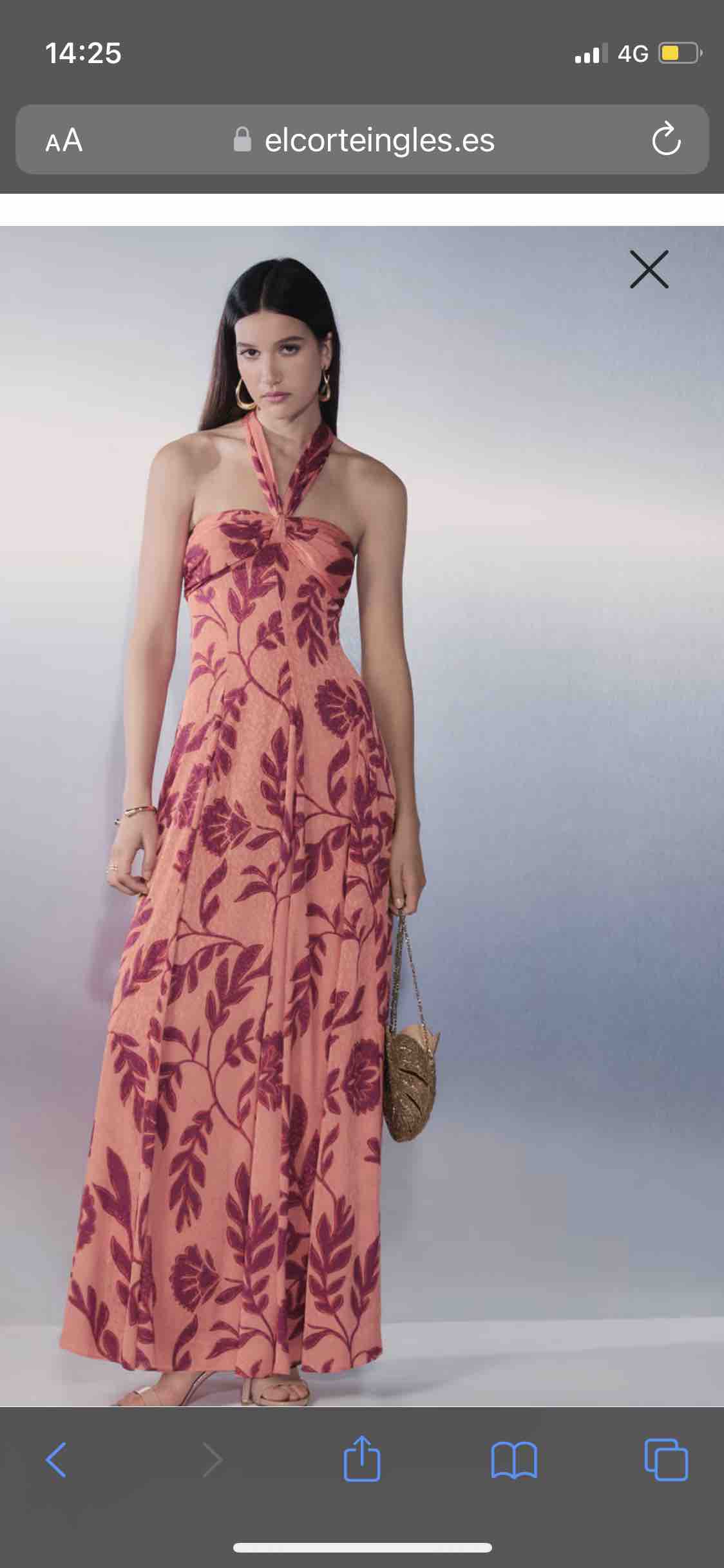Vestido largo estampado Tintoretto — foto 1 de 5