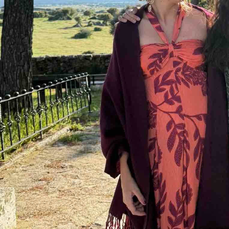Vestido largo estampado Tintoretto — foto 3 de 5