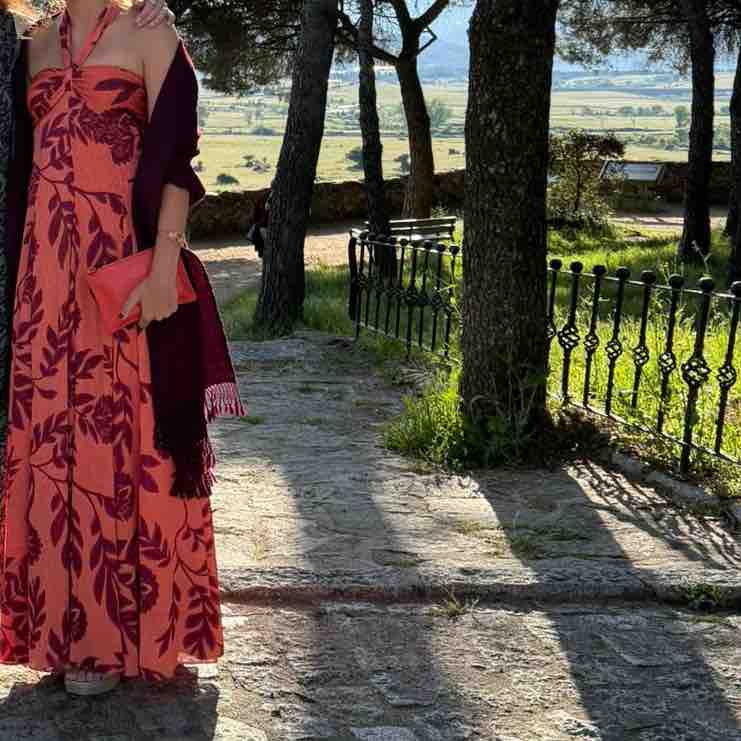 Vestido largo estampado Tintoretto — foto 4 de 5