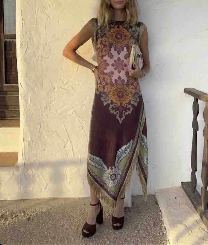 Vestido asimétrico flecos Alaïa — foto 3 de 3