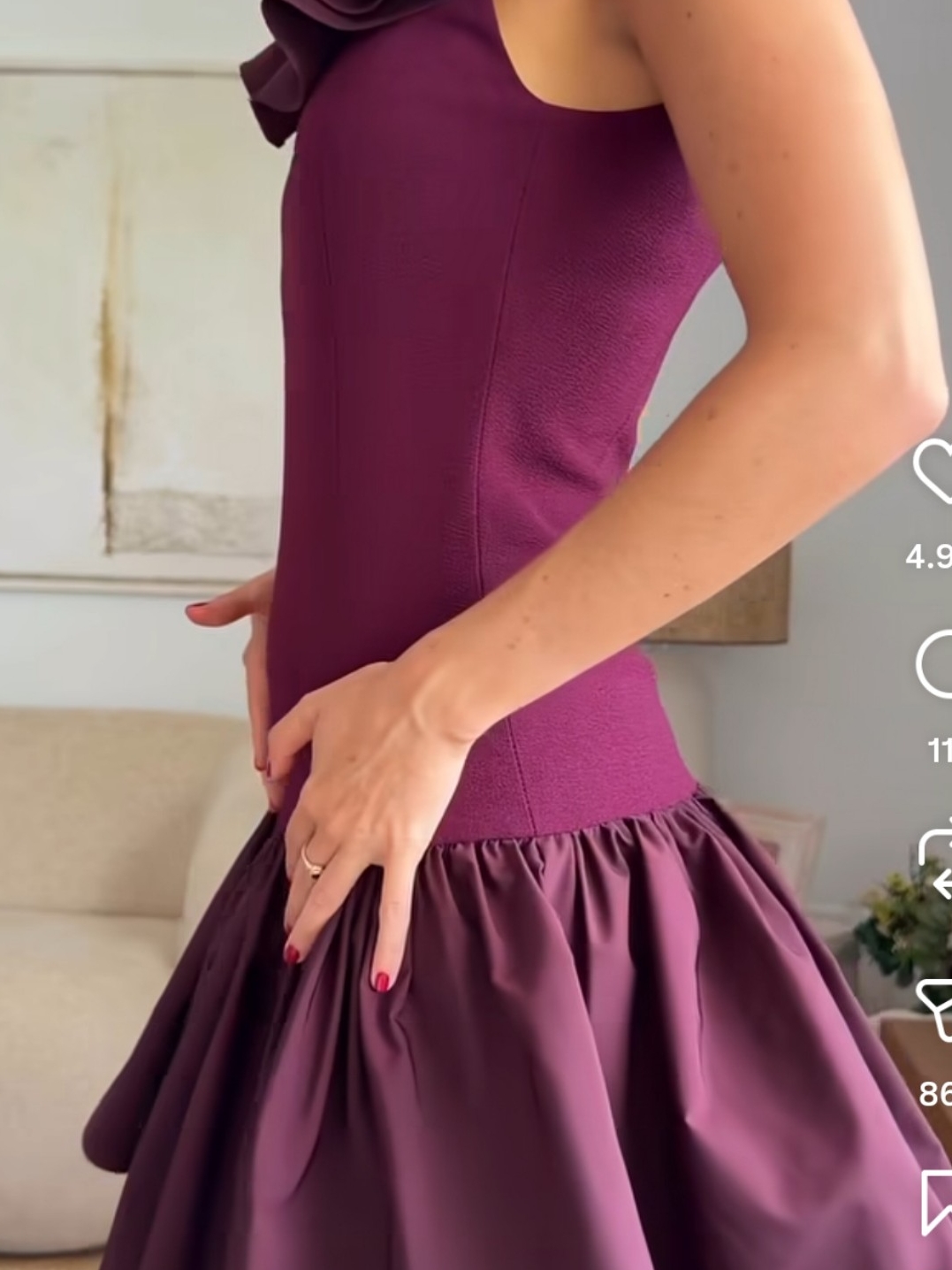 vestido Coosy volantes budeos — foto 4 de 4