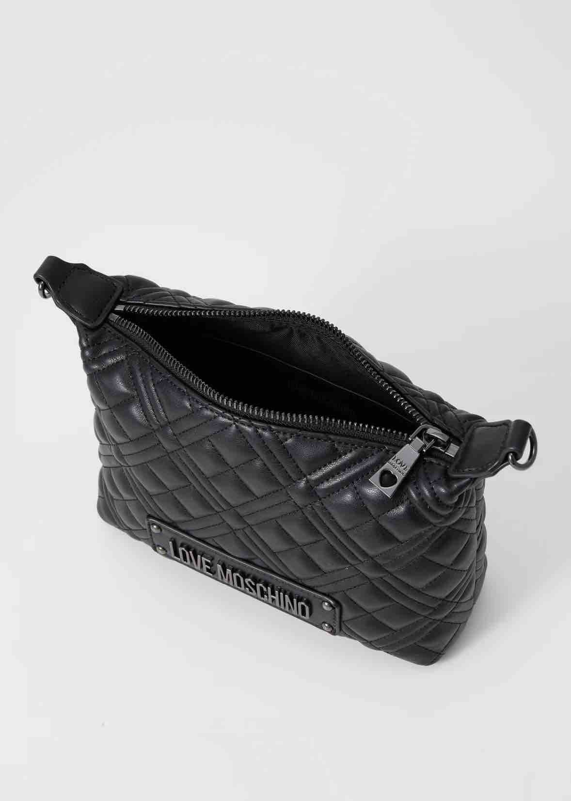 Bolso negro acolchado Love Moschino con tira extraíble — foto 3 de 6