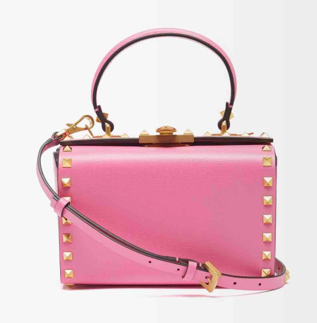 VALENTINO GARAVANI Rockstud Alcove studded leather cross-body bag (1460314) — foto 1 de 4