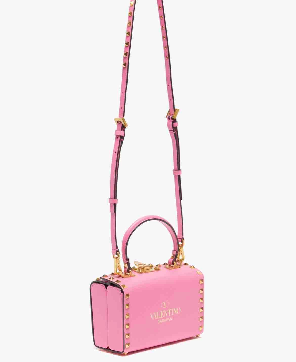 VALENTINO GARAVANI Rockstud Alcove studded leather cross-body bag (1460314) — foto 3 de 4