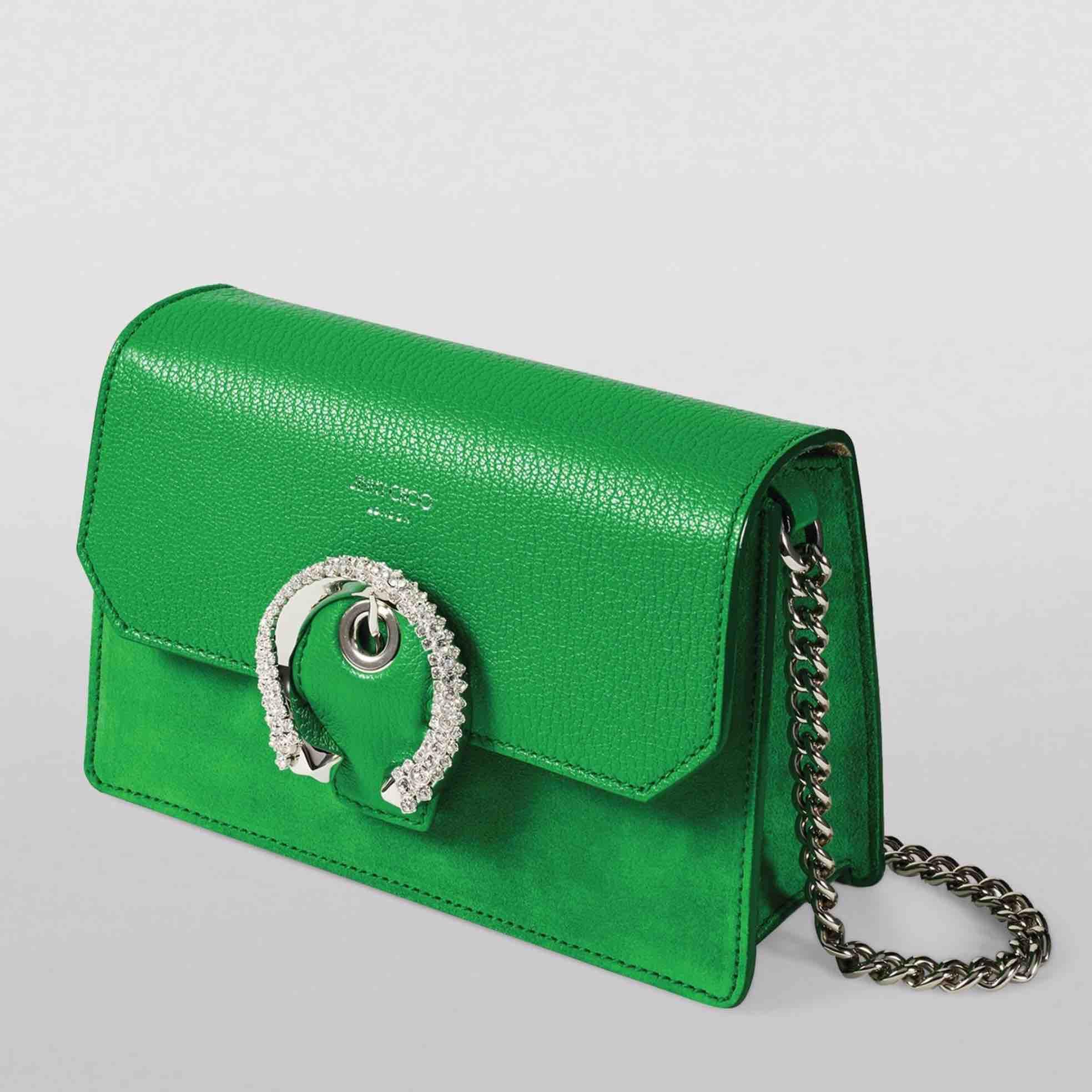 JIMMY CHOO Madeline Parrot Green Crossbody Bag — foto 1 de 3