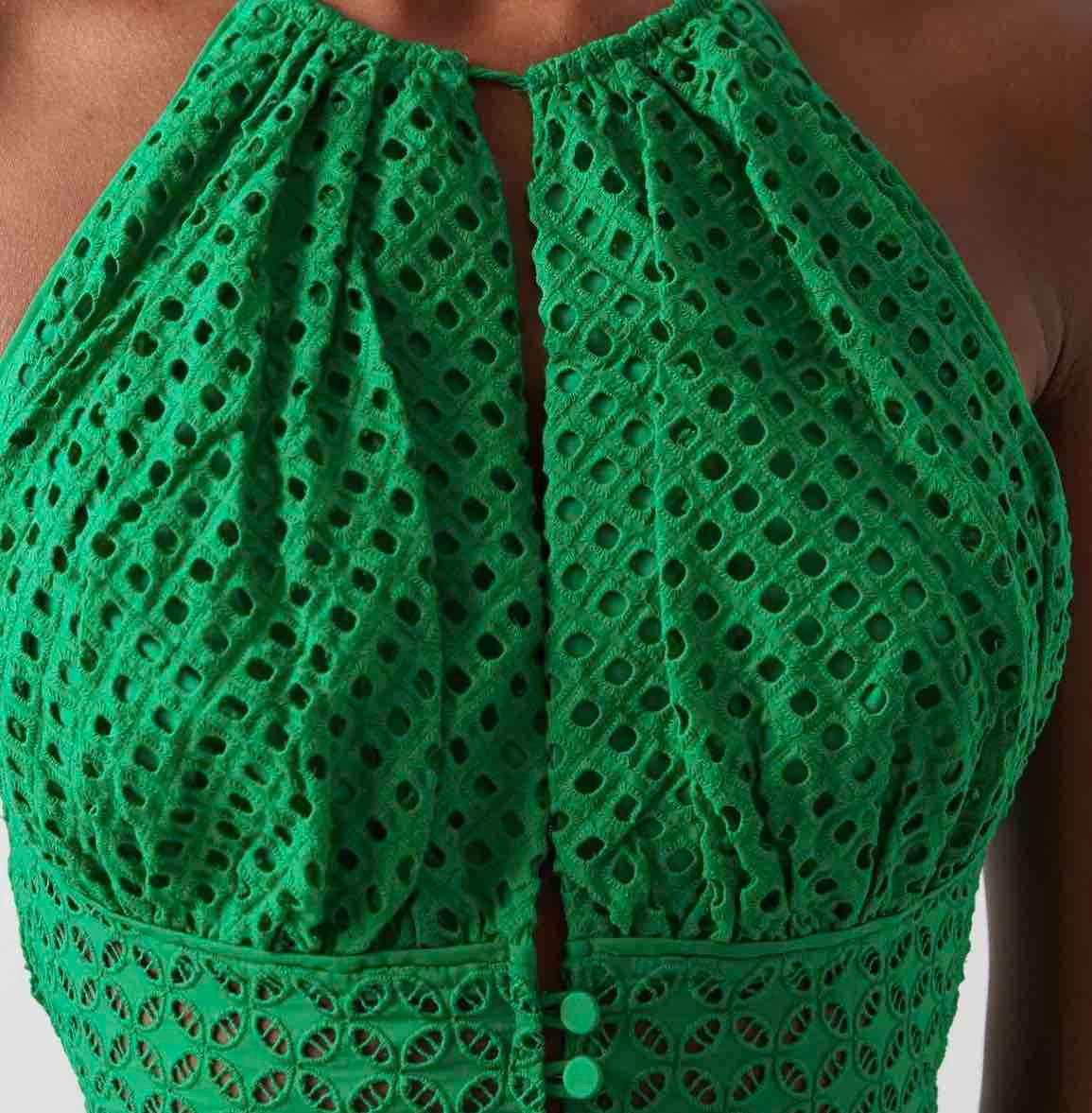 Self Portrait Broderie Anglaise cotton mini dress — foto 4 de 5