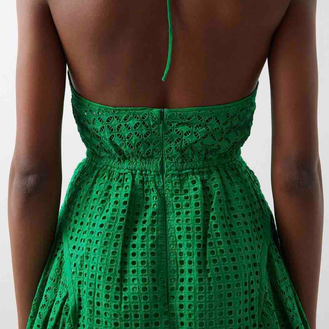 Self Portrait Broderie Anglaise cotton mini dress — foto 3 de 5