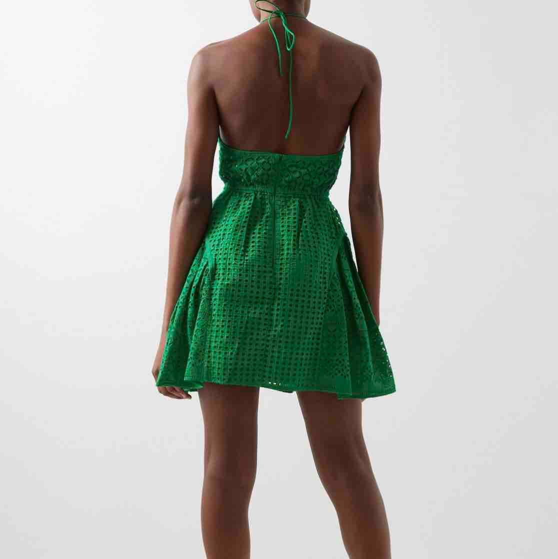 Self Portrait Broderie Anglaise cotton mini dress — foto 2 de 5